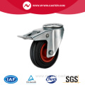 Threaded Stem Swivel Medium Duty Rubber Caster